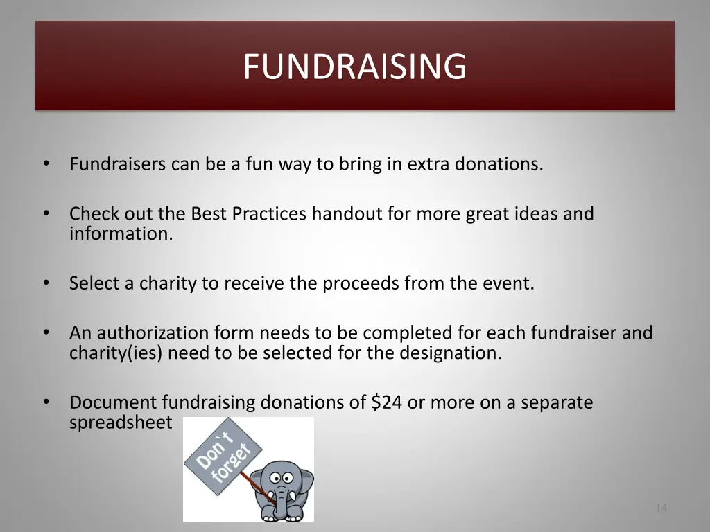 fundraising