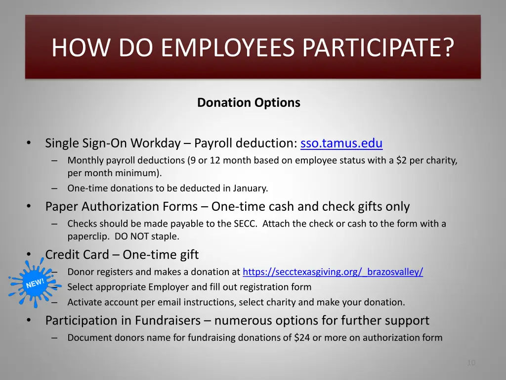 how do employees participate