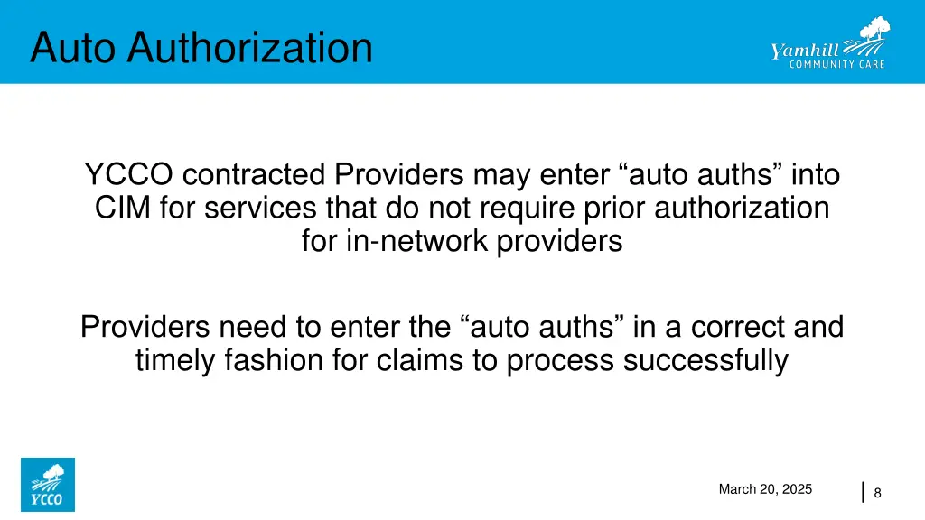 auto authorization