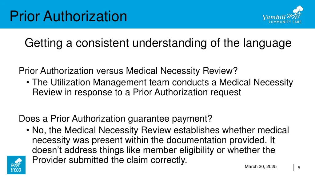 prior authorization