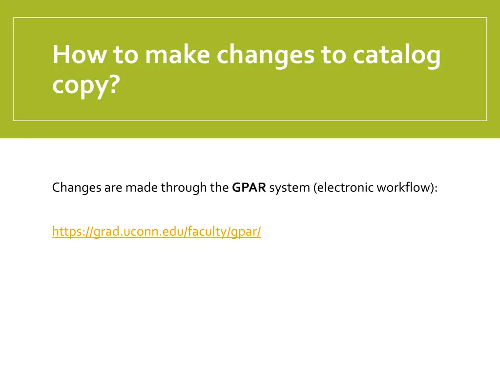 how to make changes to catalog copy