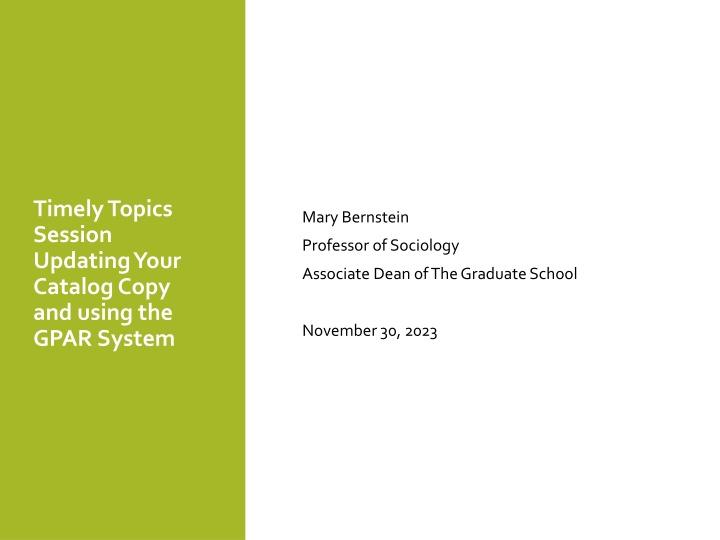 timely topics session updating your catalog copy