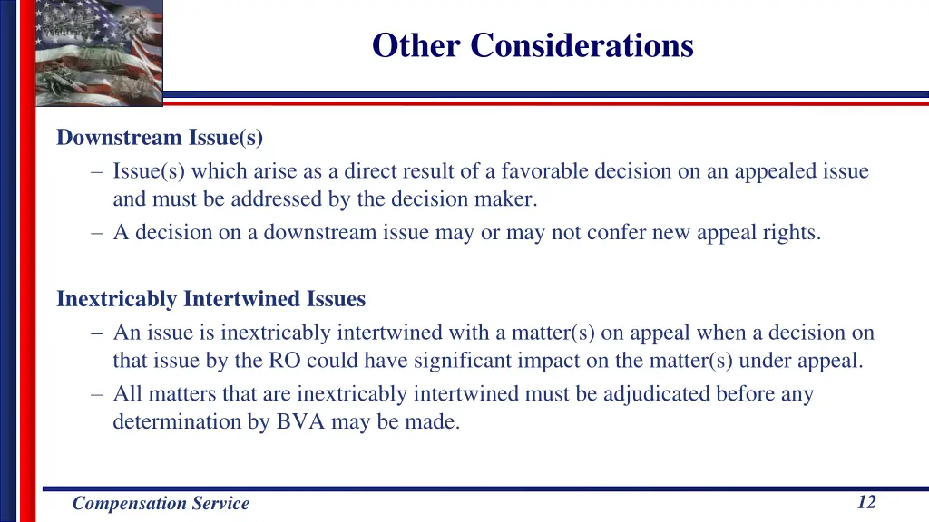 other considerations