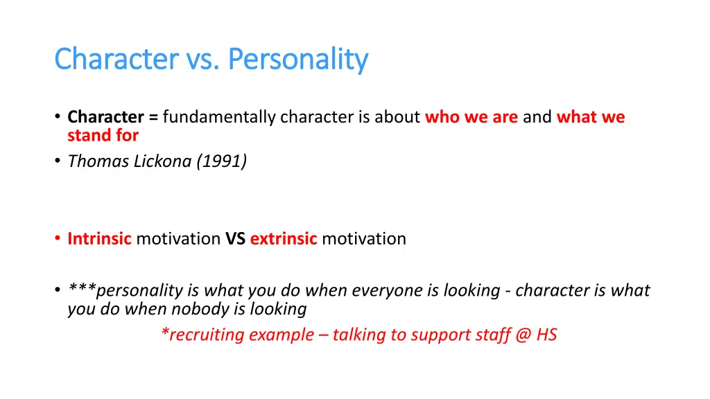 character vs personality character vs personality