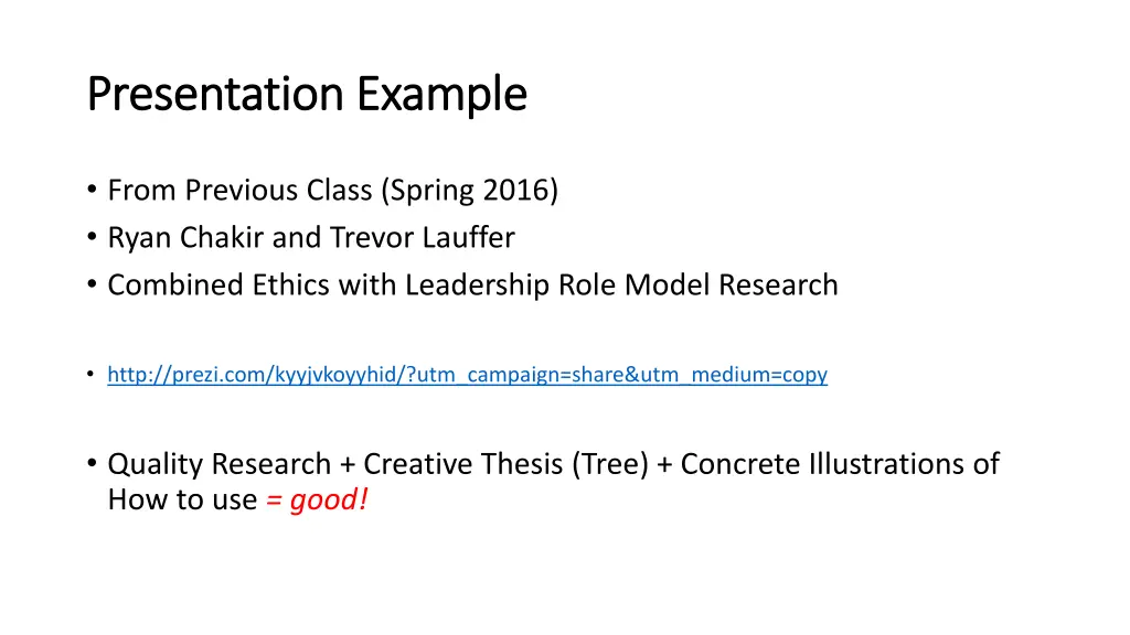 presentation example presentation example
