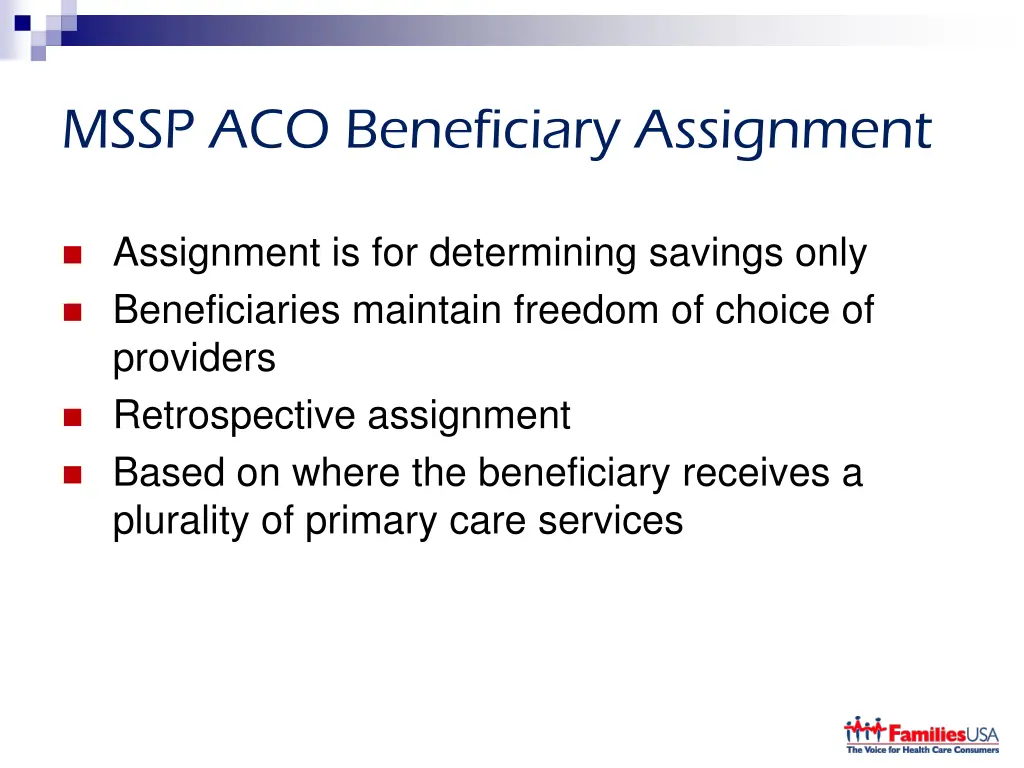 mssp aco beneficiary assignment