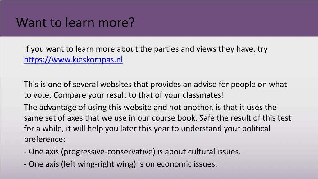 want to learn more