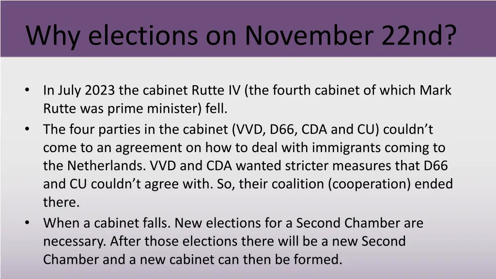 why elections on november 22nd