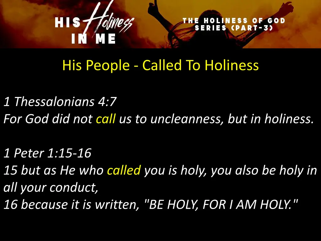 his people called to holiness