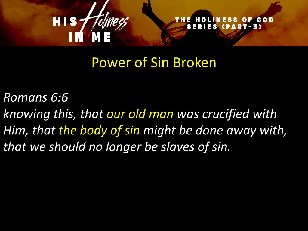 power of sin broken