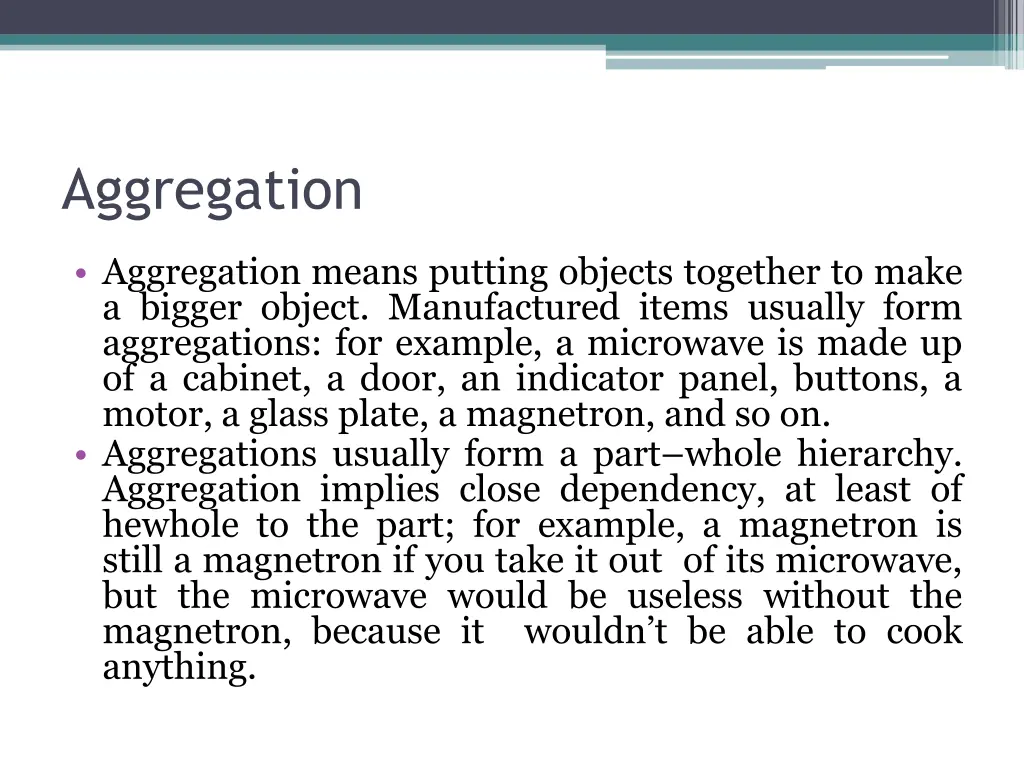 aggregation 1