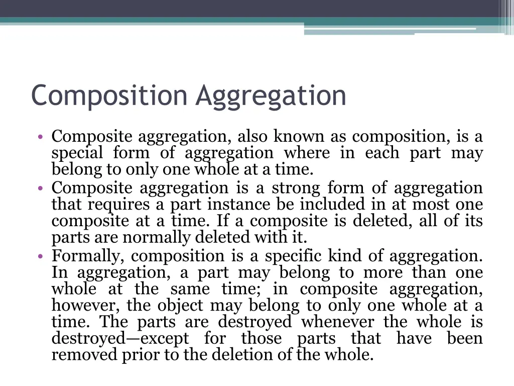 composition aggregation