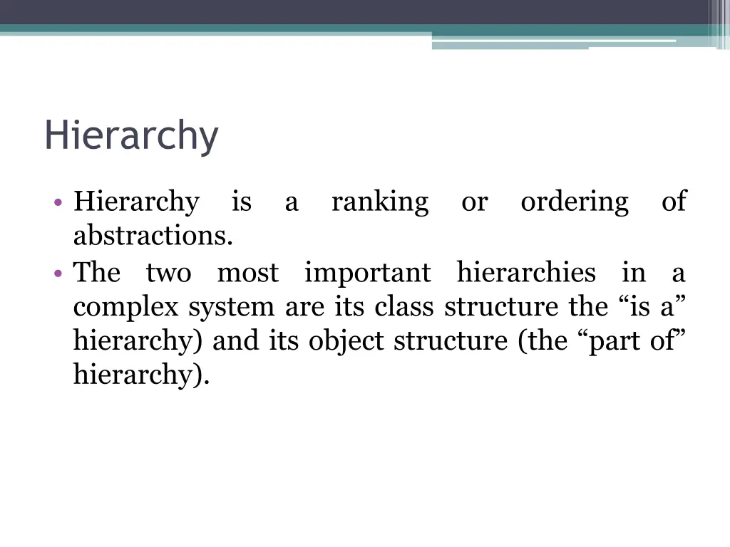 hierarchy