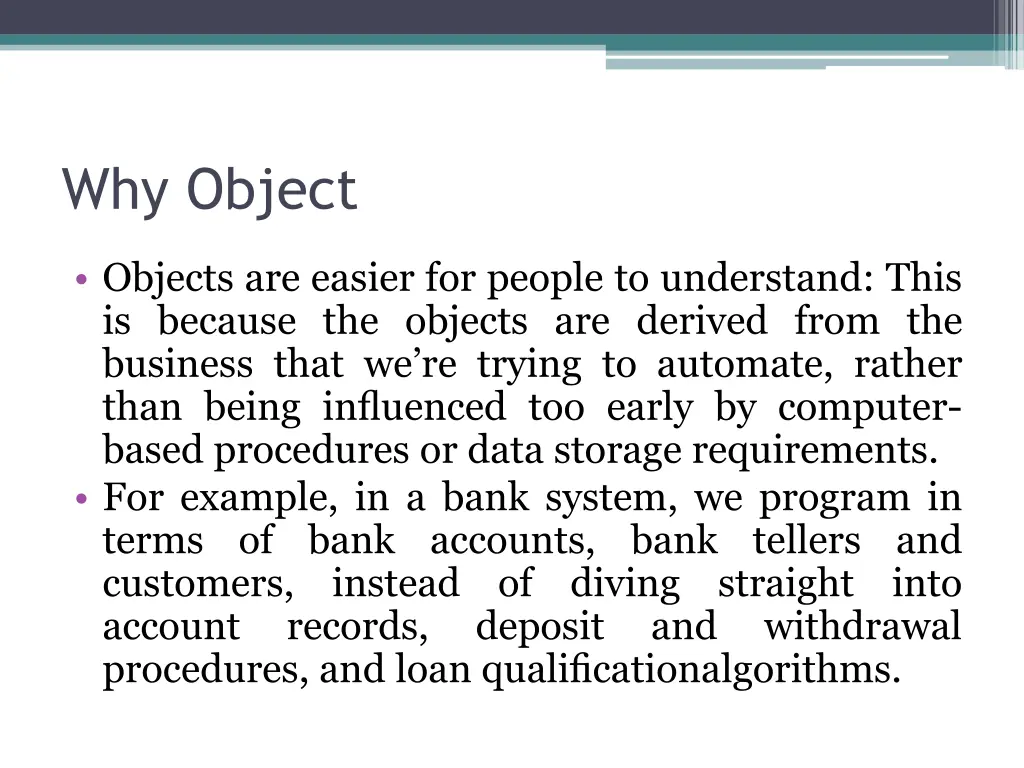 why object