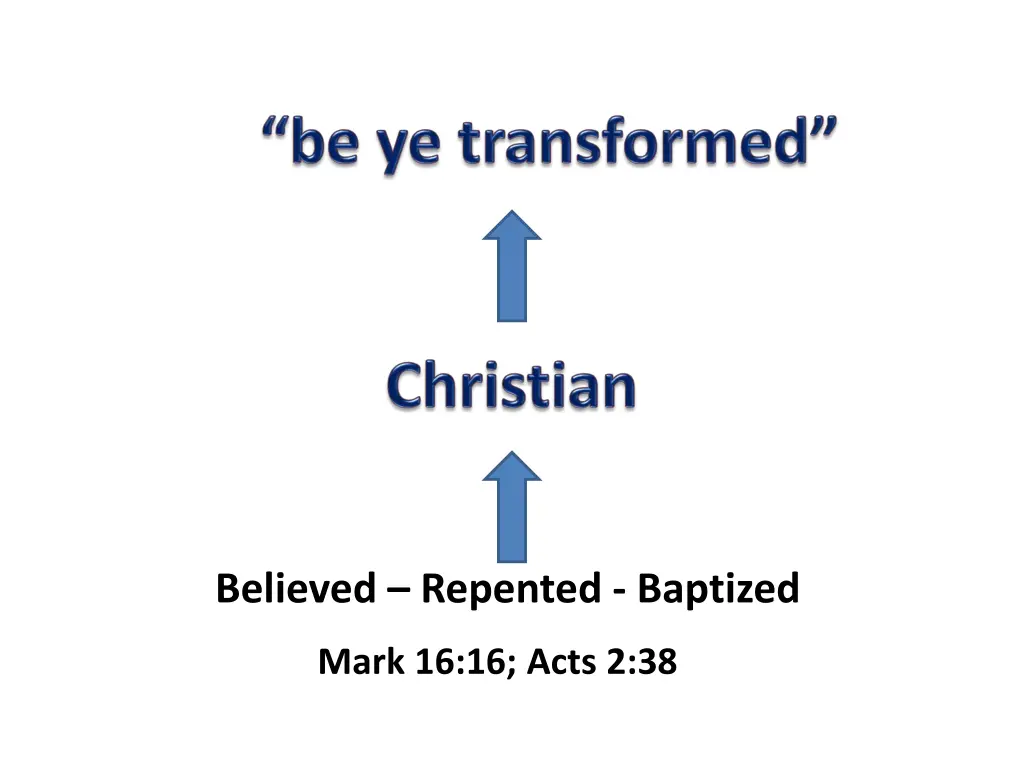 believed repented baptized