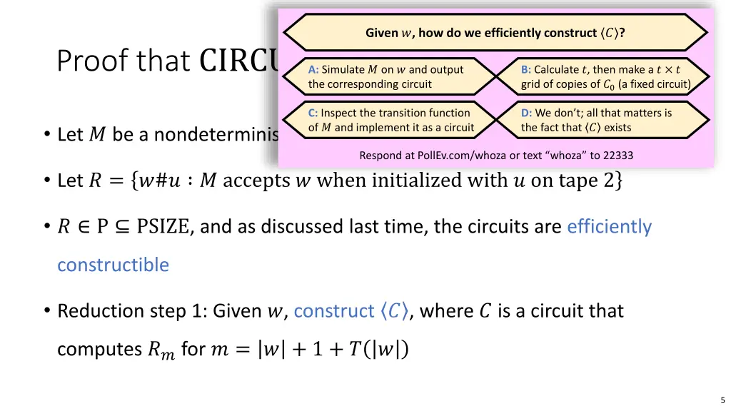 given how do we efficiently construct