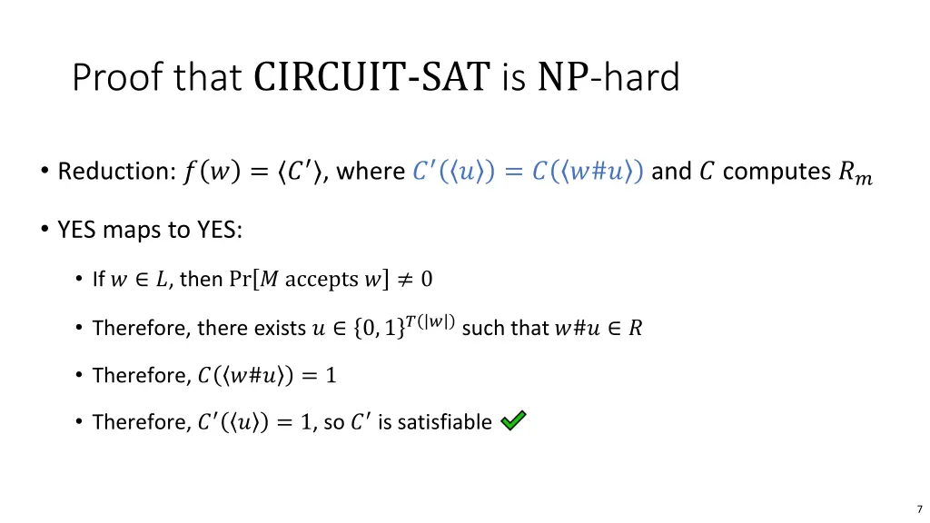 proof that circuit sat is np hard 2
