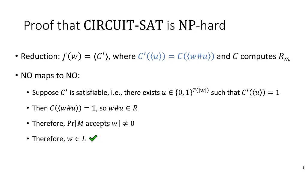 proof that circuit sat is np hard 3
