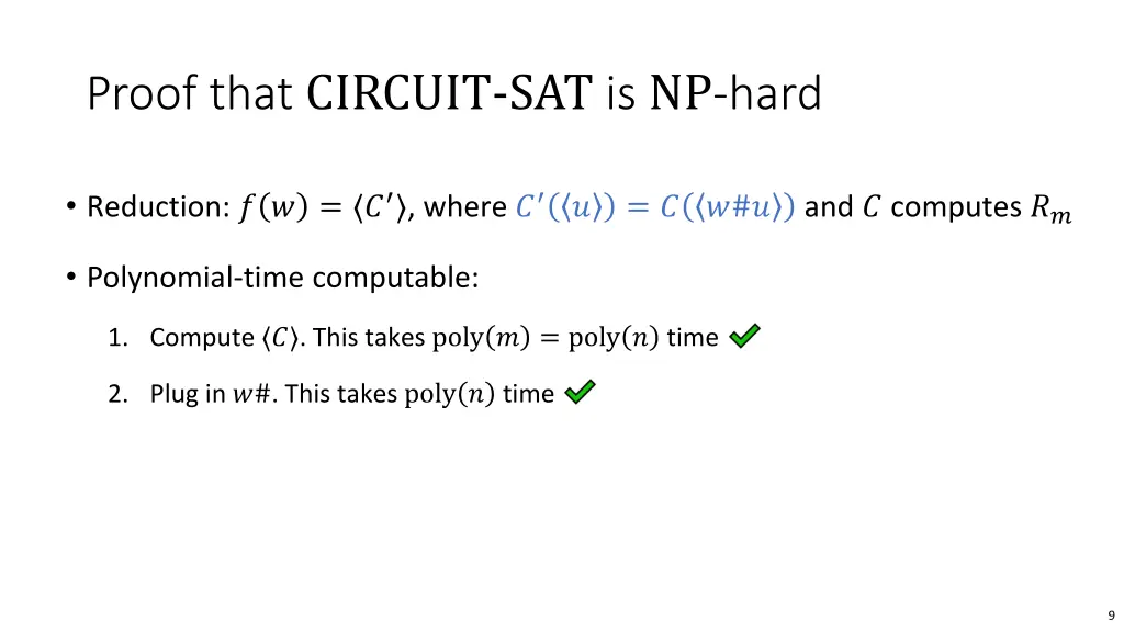 proof that circuit sat is np hard 4