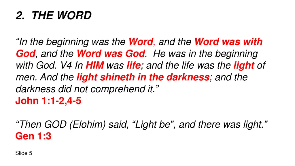 2 the word