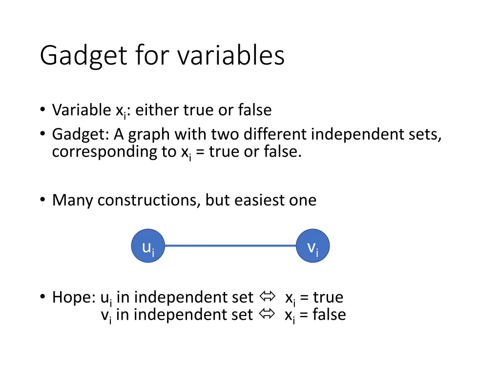 gadget for variables