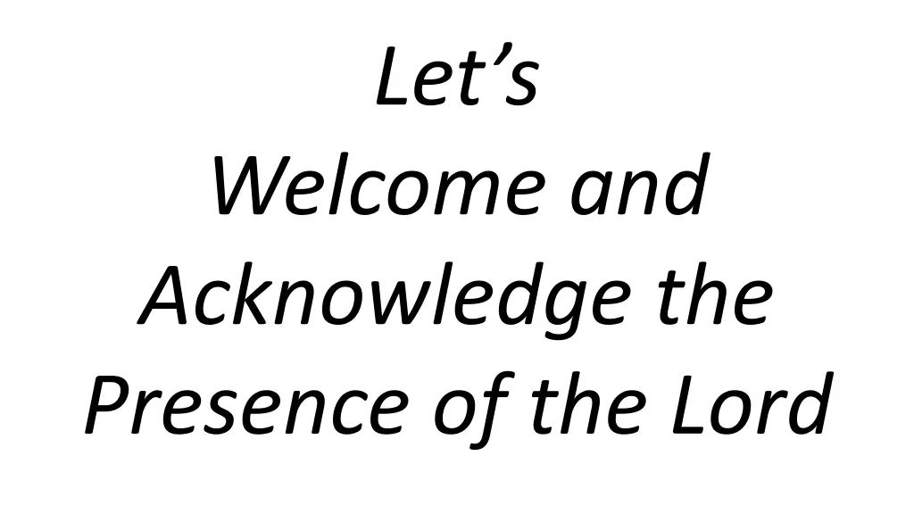 let s