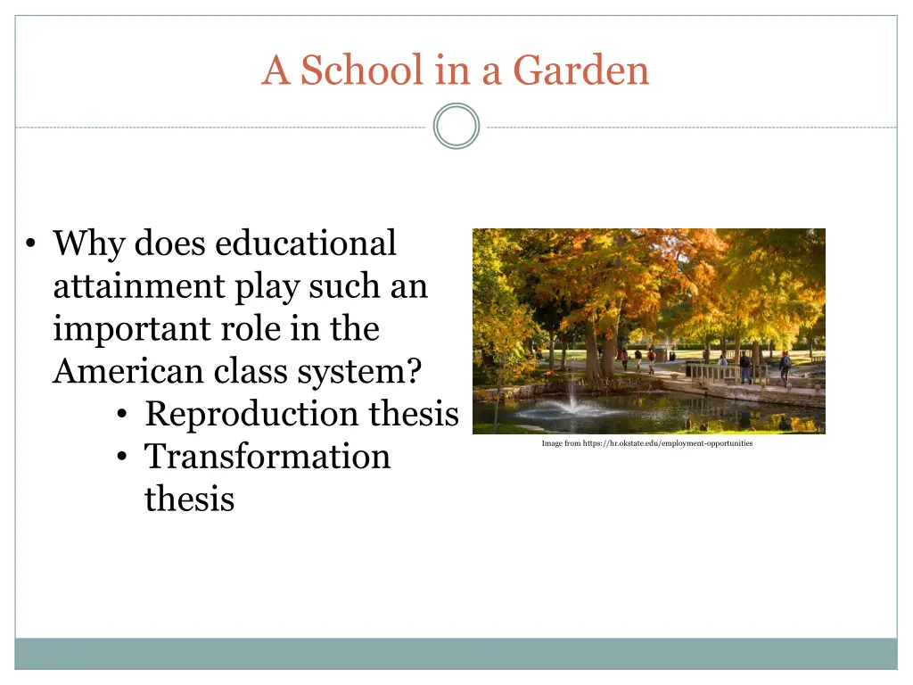 a school in a garden