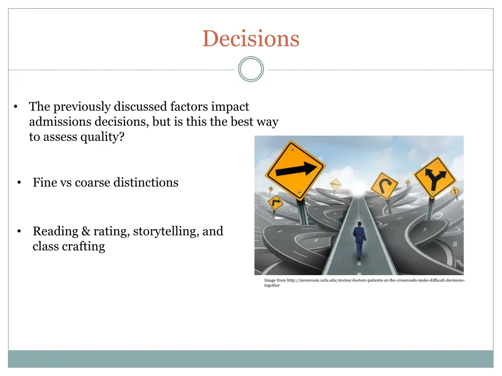 decisions