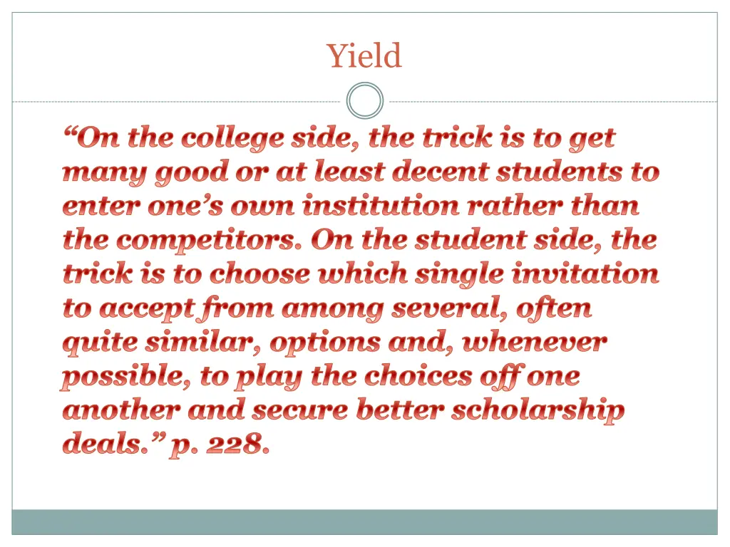 yield