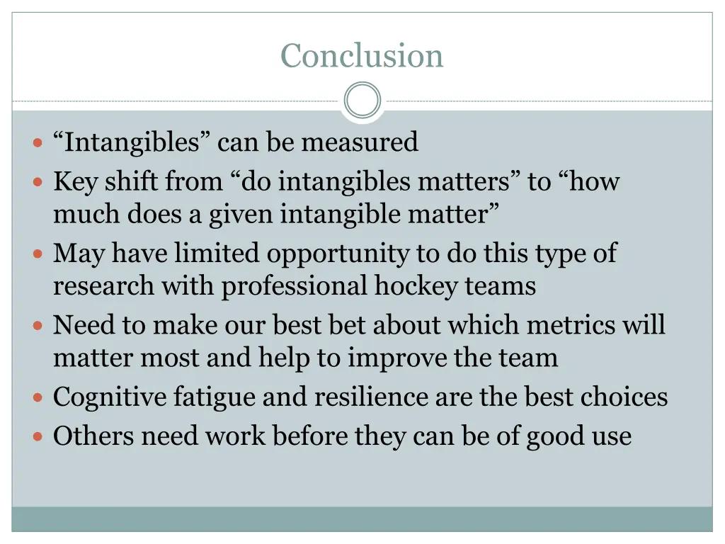 conclusion