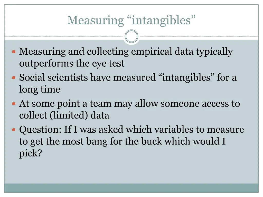 measuring intangibles