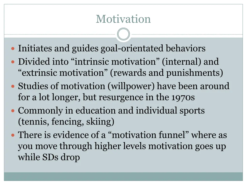 motivation