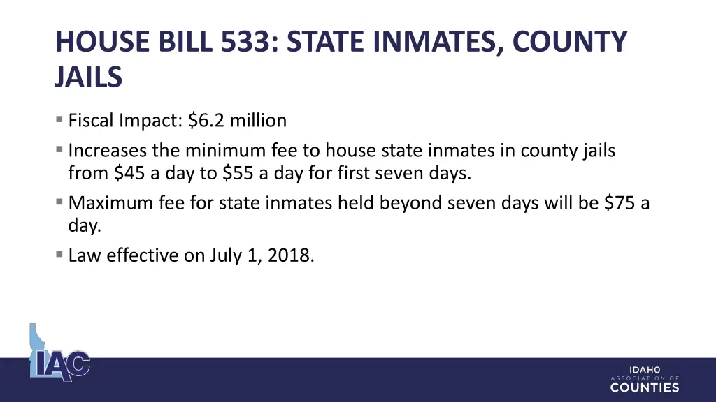 house bill 533 state inmates county jails
