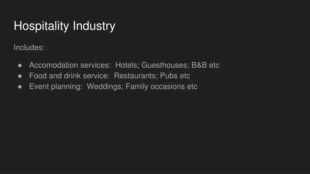 hospitality industry 1