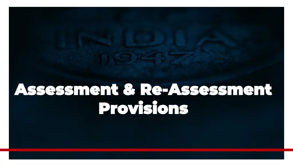 assessment re assessment re assessment provisions