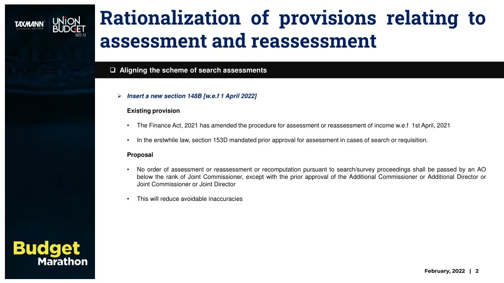 rationalization of provisions relating 11