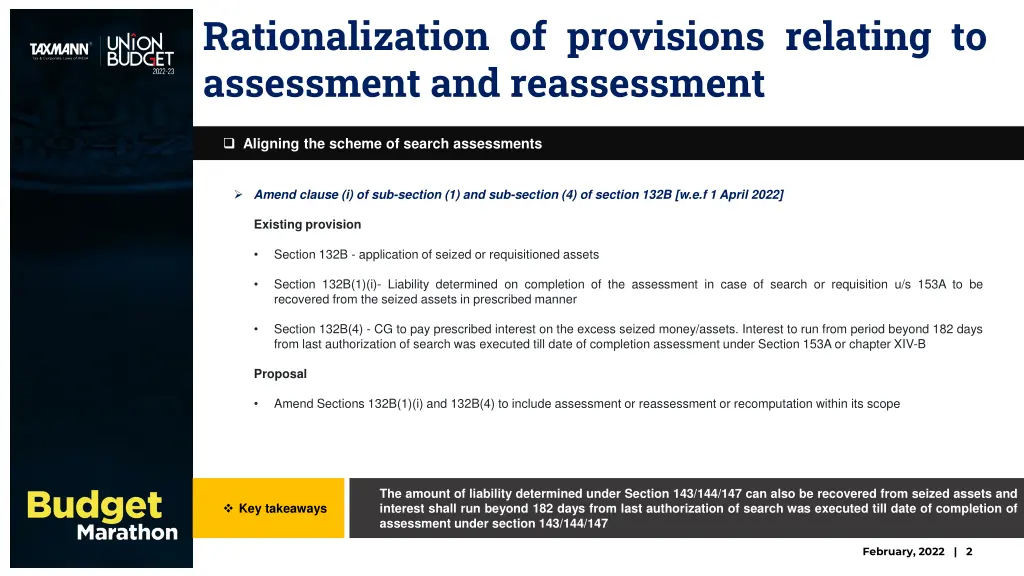 rationalization of provisions relating 9