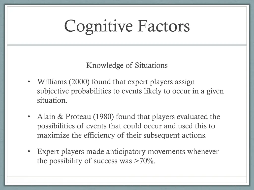 cognitive factors 1