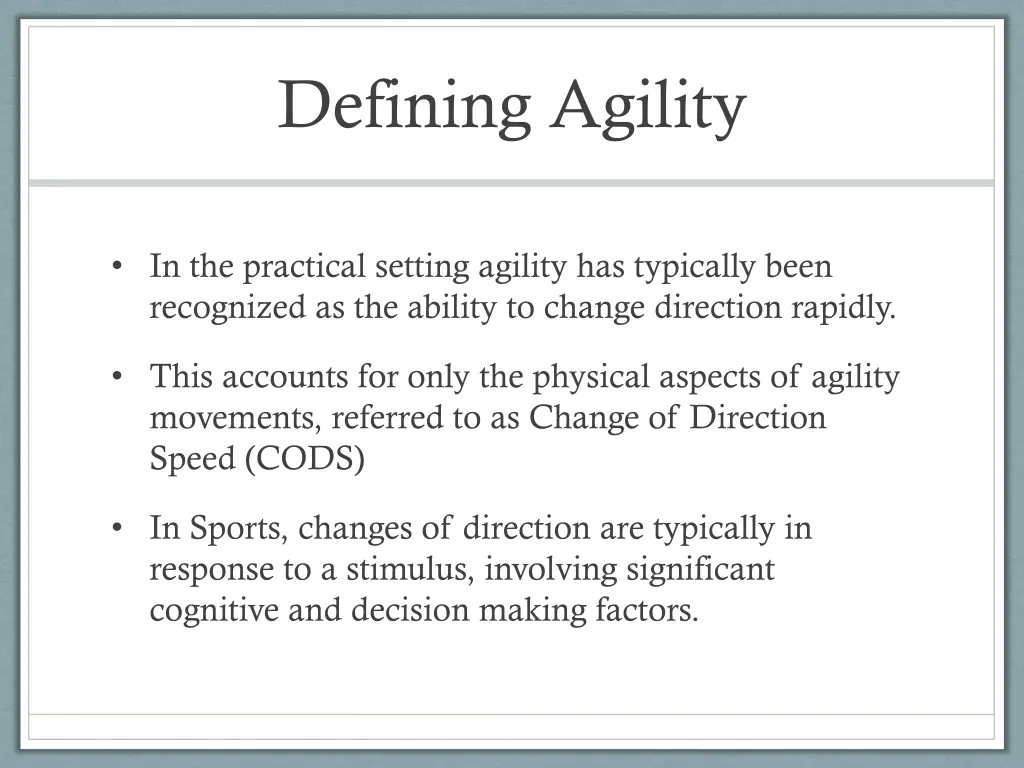 defining agility