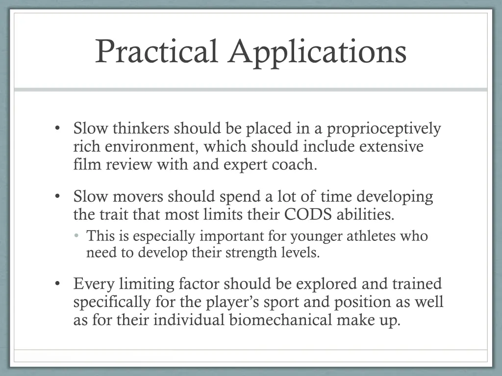 practical applications