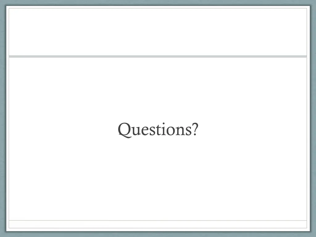 questions