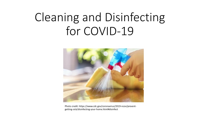 cleaning and disinfecting for covid 19