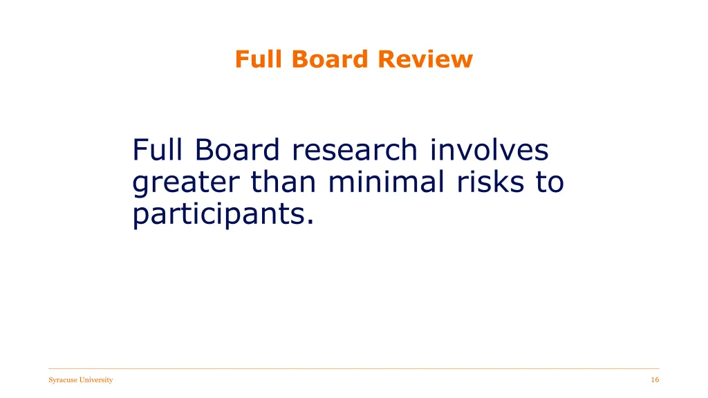 full board review