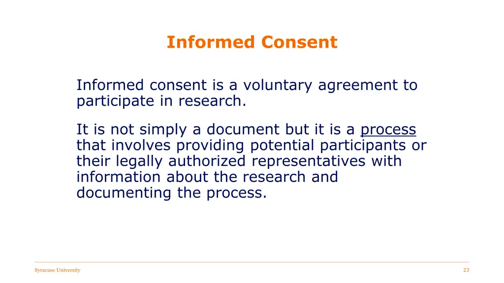 informed consent