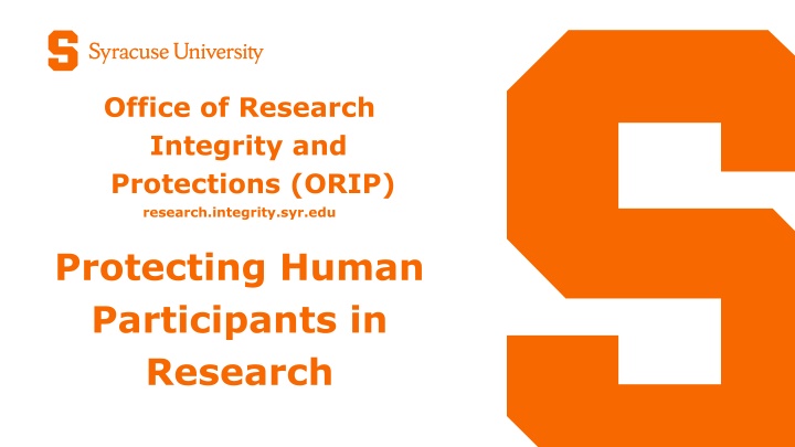 office of research integrity and protections orip