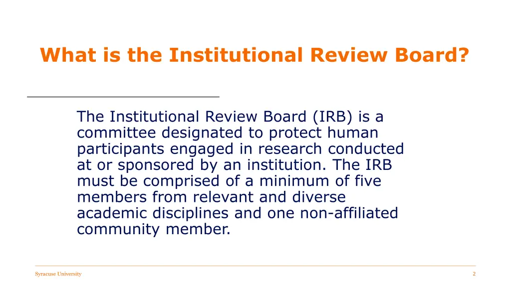 what is the institutional review board
