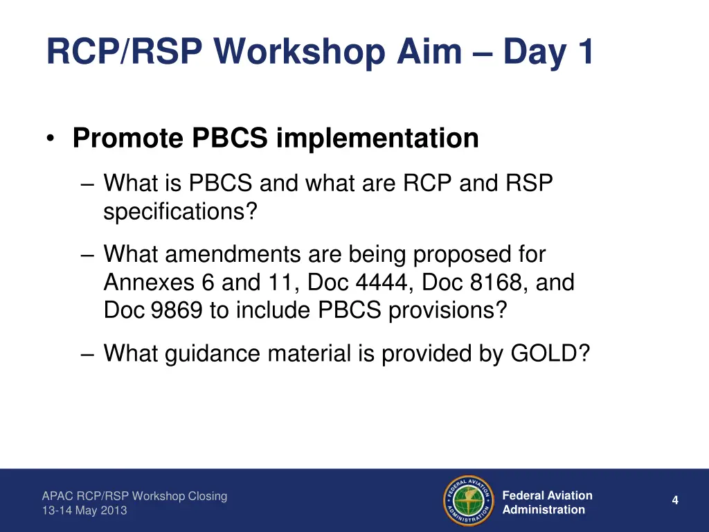 rcp rsp workshop aim day 1