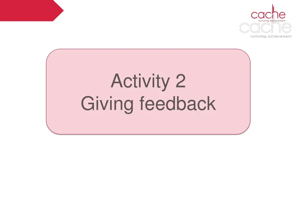 activity 2 giving feedback