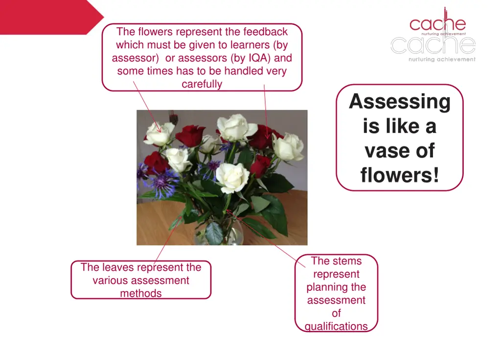 the flowers represent the feedback which must