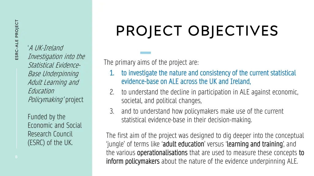 esrc ale project 1